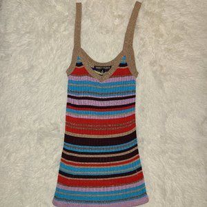 Multi- Colored  Knit Tank Top